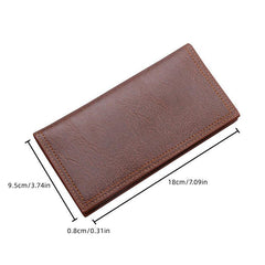 Men's Soft Leather Money Clip with Card Slot