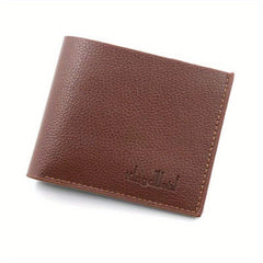 Men's Soft Leather Compact Bifold Wallet