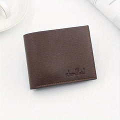 Men's Soft Leather Compact Bifold Wallet