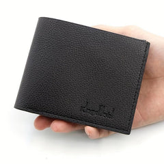Men's Soft Leather Compact Bifold Wallet