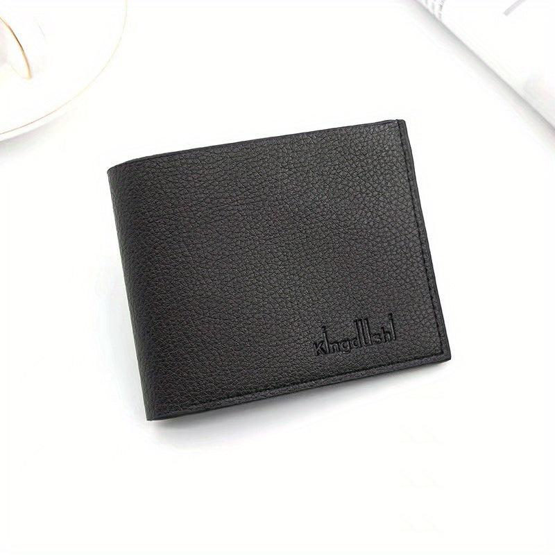 Men's Soft Leather Compact Bifold Wallet