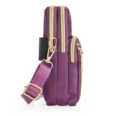 Mini Four-zipper Cross Span Coin Purse