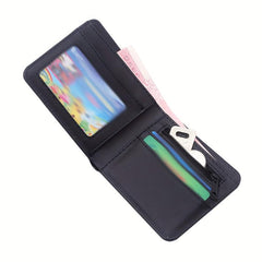 Men's Skull Pattern Short Wallet Bifold Wallet Coin Purse