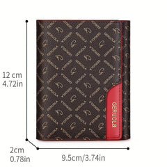 High-end Men's Short Wallet Anti-Demagnetization Large Capacity