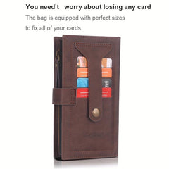 Dark Brown iPhone 14 S23 Wallet Case with Card Holder
