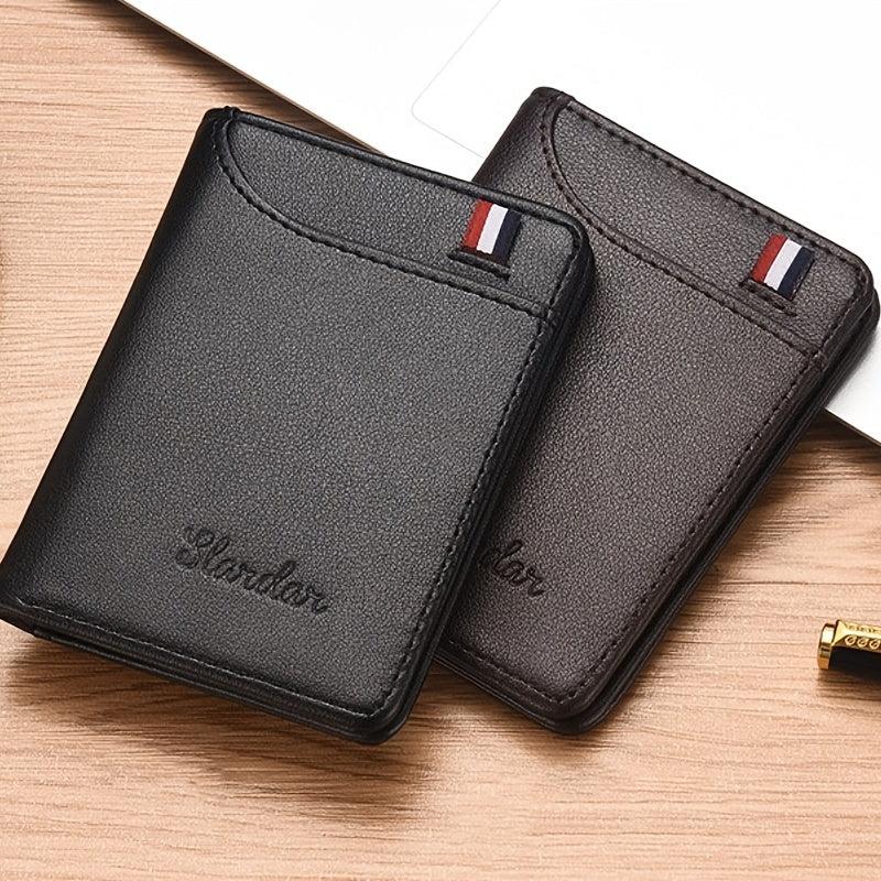 Slim Men's Vertical Wallet Mini Coin Card Holder Purse