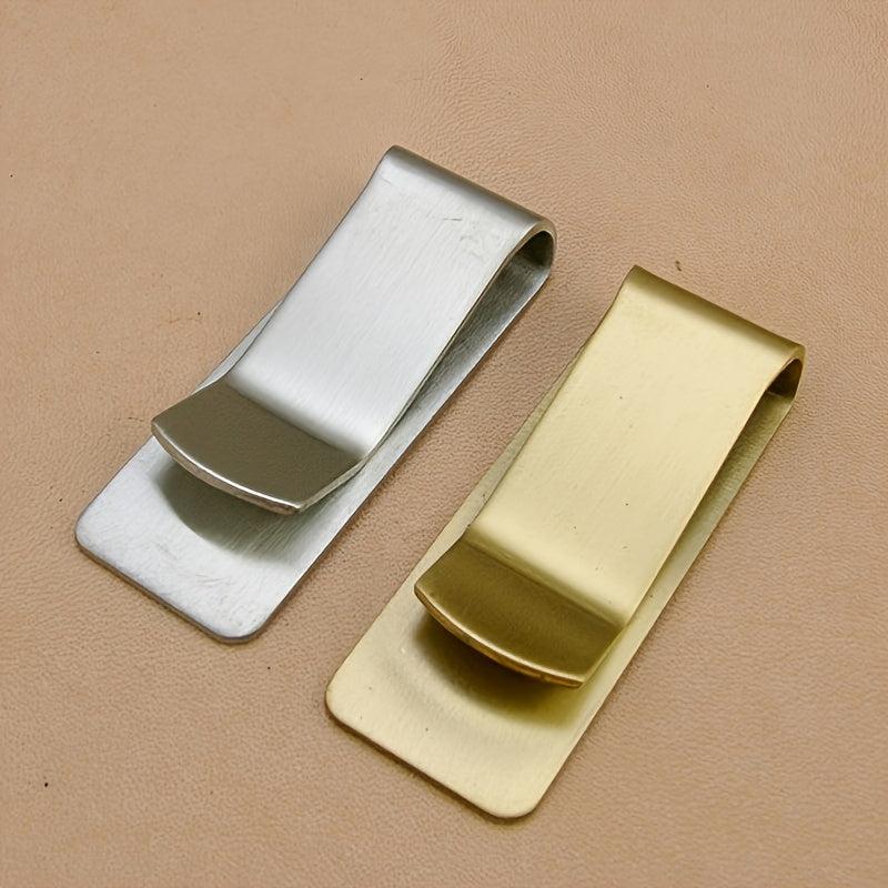 Stainless Steel Money Cash Coin Clip ID Card Holder
