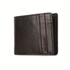 Men's Leather Short Wallet With Money Clip