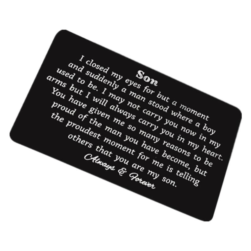Personalized Metal Card Wallet Clip for Birthday Gift