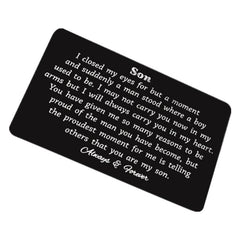 Personalized Metal Card Wallet Clip for Birthday Gift