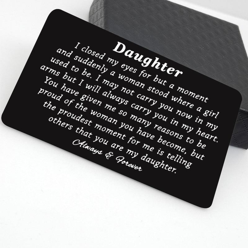 Personalized Metal Card Wallet Clip for Birthday Gift