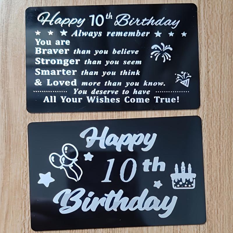 Personalized Customized Wallet Insert Card Metal Card Birthday Gift