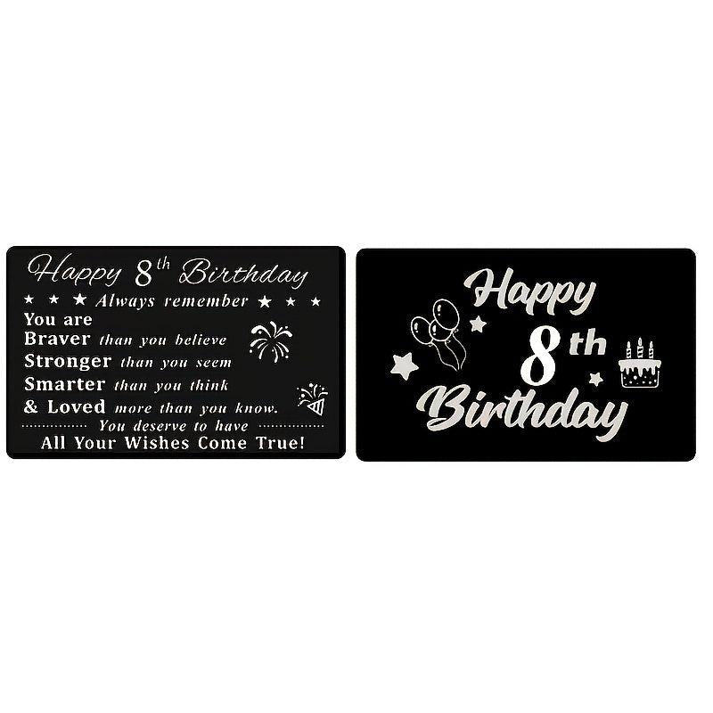 Personalized Customized Wallet Insert Card Metal Card Birthday Gift