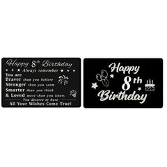 Personalized Customized Wallet Insert Card Metal Card Birthday Gift
