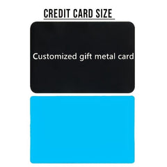 Personalized Customized Wallet Insert Card Metal Card Birthday Gift