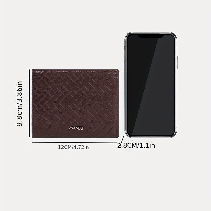 Men's Snake Pattern Bifold Wallet RFID Blocking Card Holder