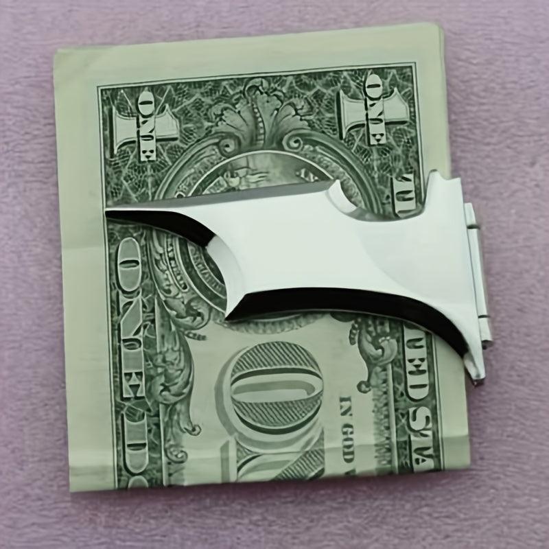 Alloy Money Clip Magnetic Bat Shaped Strong Durable Men's Wallet Accessory