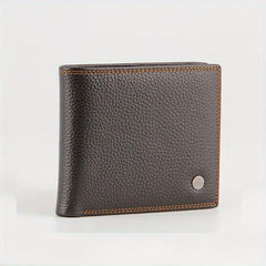Men's Leather Short Wallet Card Slots Purse Large Capacity Great Gift