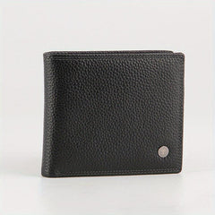 Men's Leather Short Wallet Card Slots Purse Large Capacity Great Gift