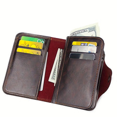 Men's Business PU Leather Wallet Large Capacity Card Holder