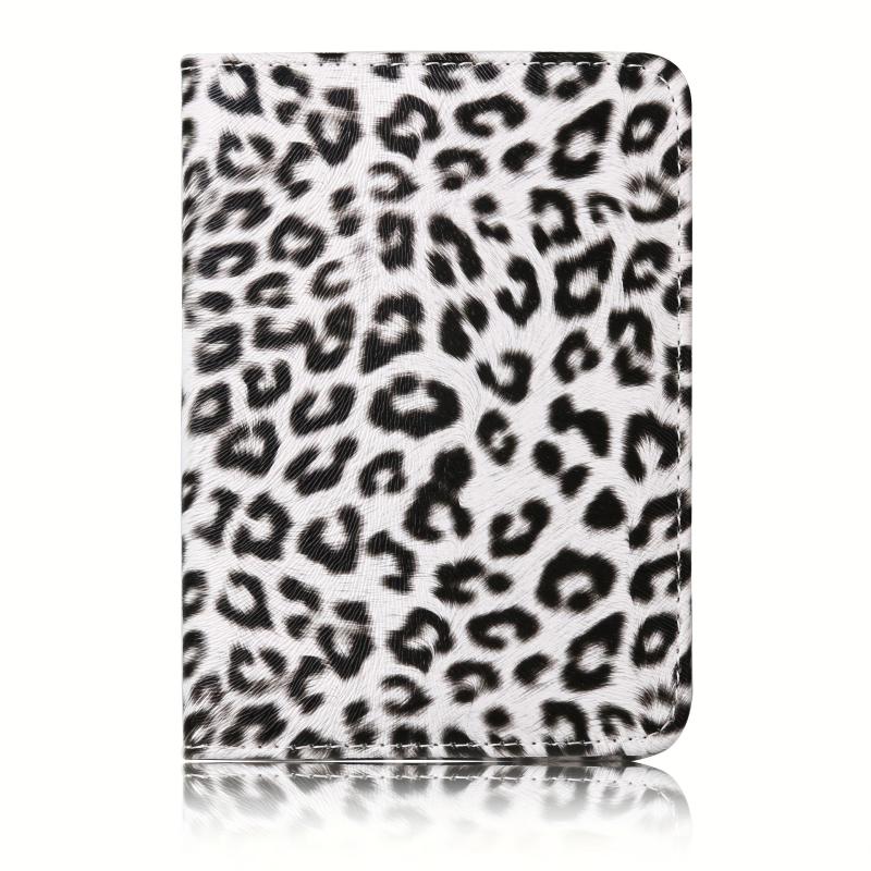 Leopard Print Men's Card Case Credit Card Cover