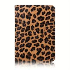 Leopard Print Men's Card Case Credit Card Cover