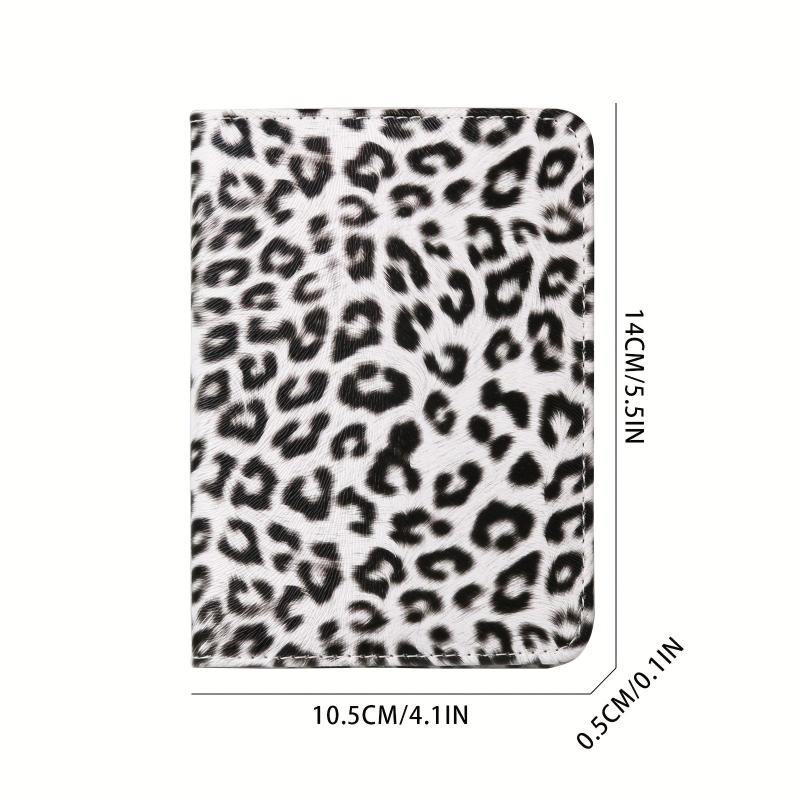 Leopard Print Men's Card Case Credit Card Cover
