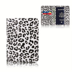 Leopard Print Men's Card Case Credit Card Cover