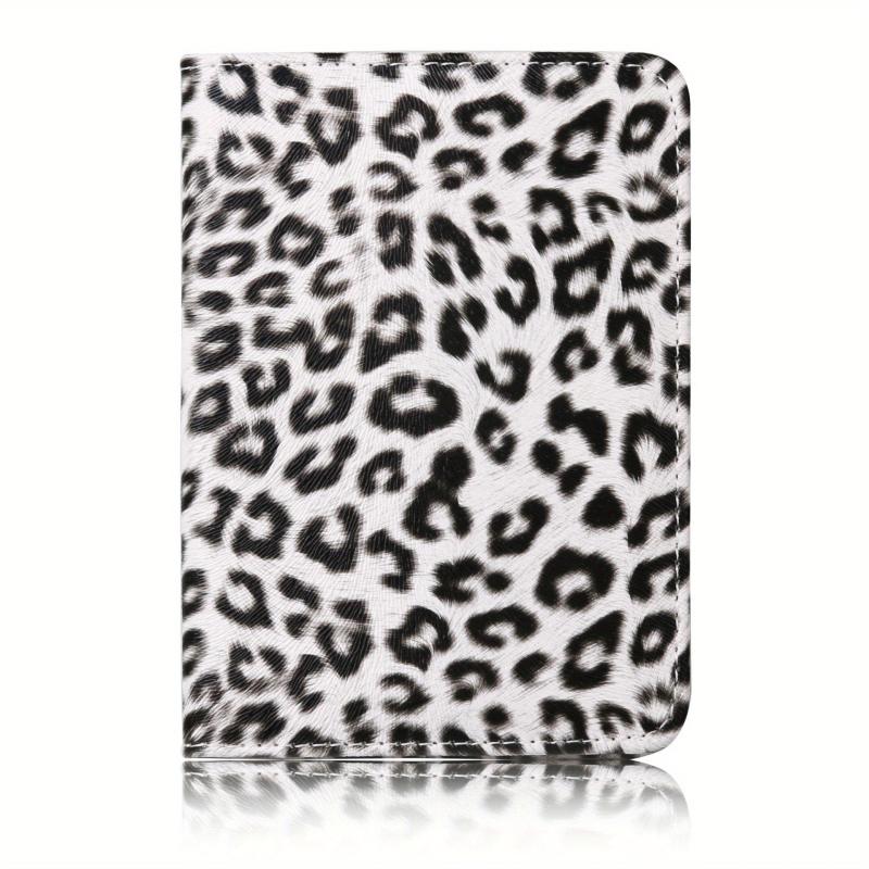 Leopard Print Men's Card Case Credit Card Cover