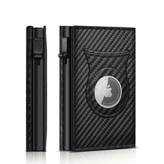 Men's Leather Wallet RFID Tri fold Anti theft Money Clip