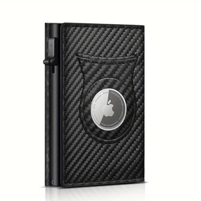 Men's Leather Wallet RFID Tri fold Anti theft Money Clip