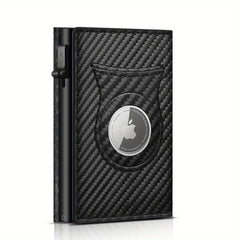 Men's Leather Wallet RFID Tri fold Anti theft Money Clip