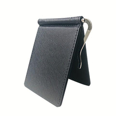 Men's Portable Money Clip Card Holder Bifold Case
