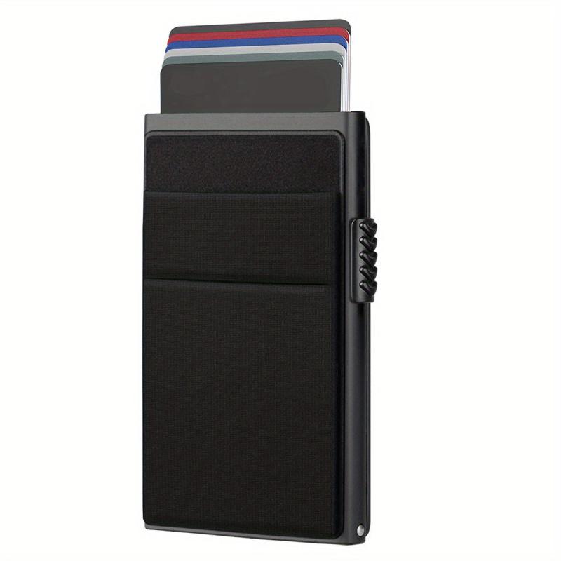 RFID Blocking Card Holder Slim Automatic Pop up Money Clip