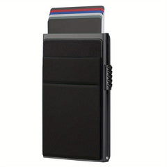 RFID Blocking Card Holder Slim Automatic Pop up Money Clip