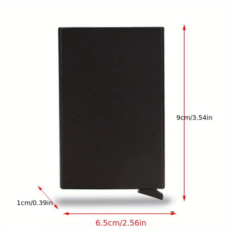 Men's Small Metal Thin Wallet Card Holder Pop Up Minimalist