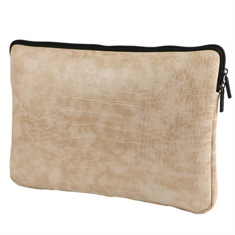 Laptop Sleeve 33 02 Cm Soft PU Leather Protective Case Zipper Cover