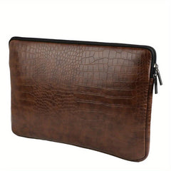 Laptop Sleeve 33 02 Cm Soft PU Leather Protective Case Zipper Cover