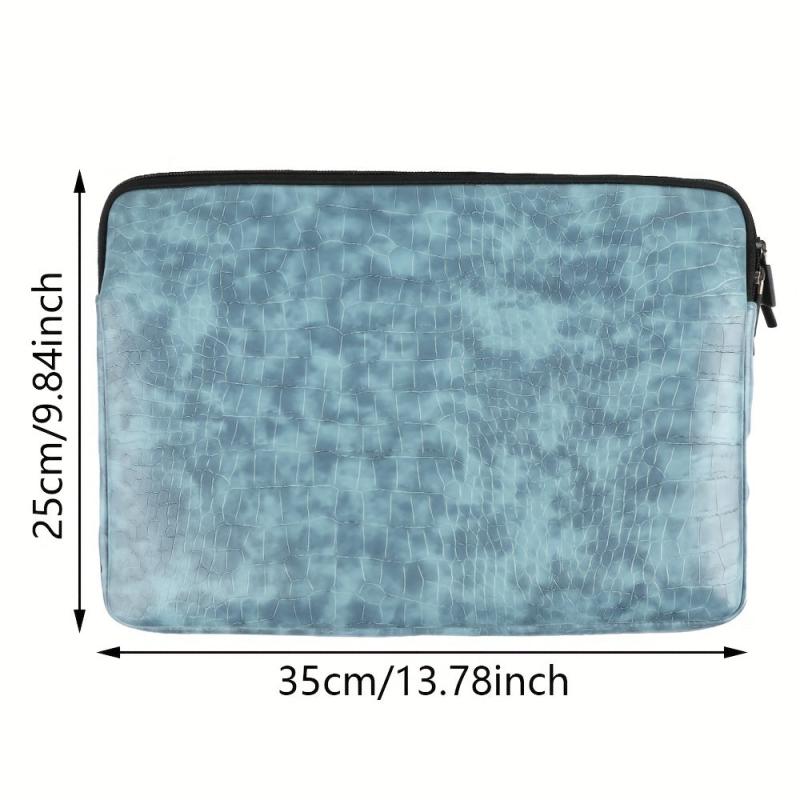 Laptop Sleeve 33 02 Cm Soft PU Leather Protective Case Zipper Cover