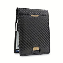 Men's RFID Blocking Slim Wallet with Money Clip Bifold Credit Card Holder