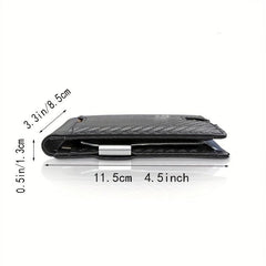 Men's RFID Blocking Slim Wallet with Money Clip Bifold Credit Card Holder