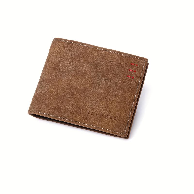 Men's Casual PU Leather Short Wallet