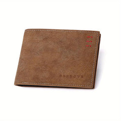 Men's Casual PU Leather Short Wallet