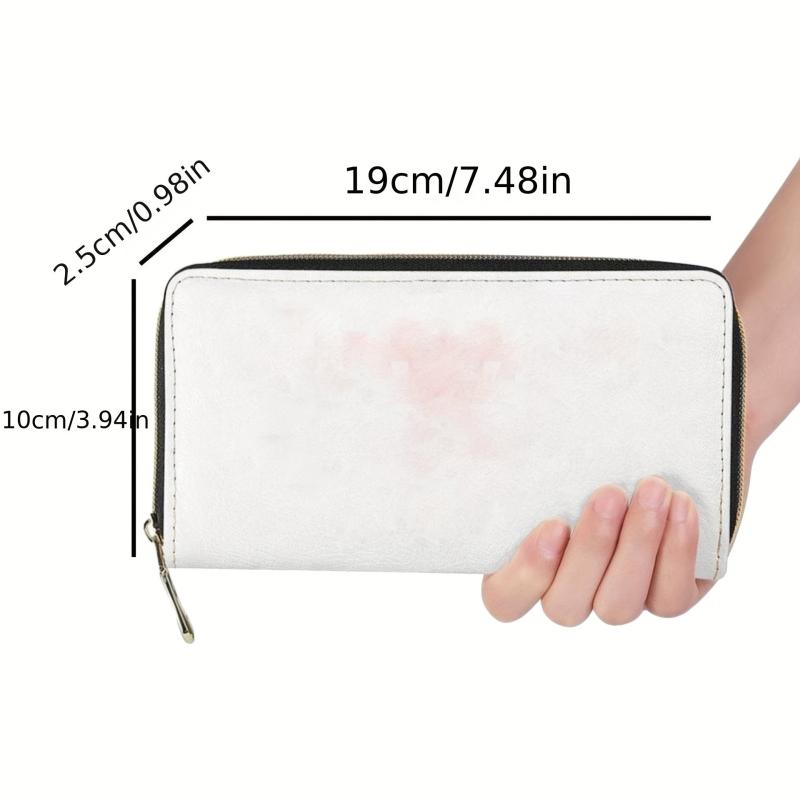 Men's Skull Pattern Long Zipper Wallet Handbag Cluth Bag
