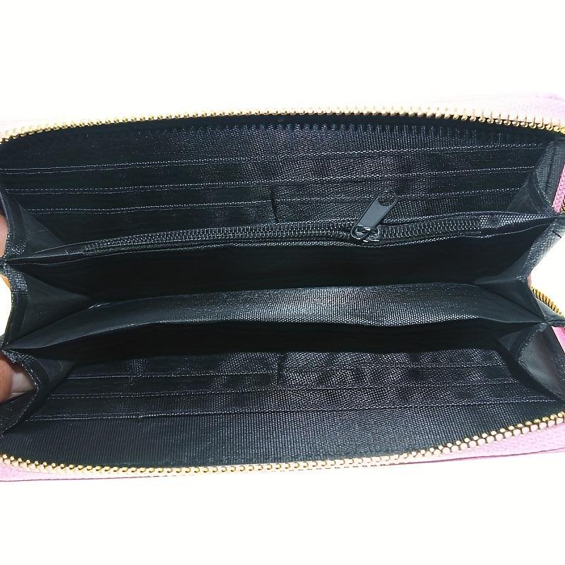Men's Skull Pattern Long Zipper Wallet Handbag Cluth Bag