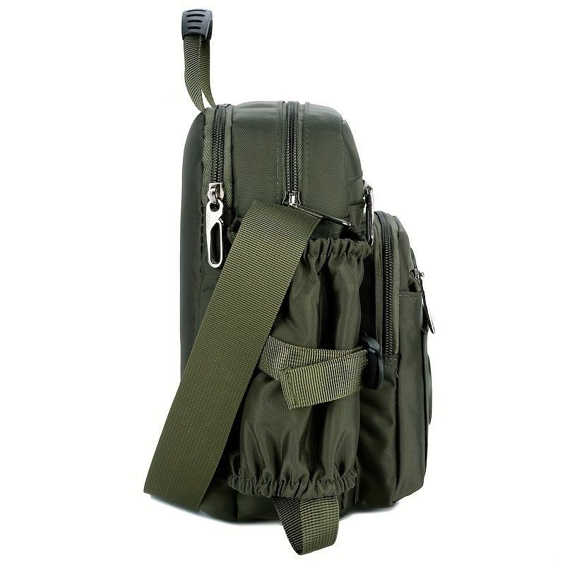 Men's Nylon Shoulder Bag Crossbody Bag Large Capacity Chest Bag