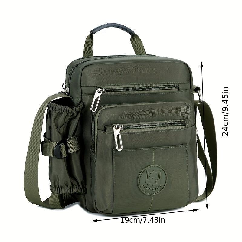 Men's Nylon Shoulder Bag Crossbody Bag Large Capacity Chest Bag