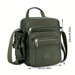 Men's Nylon Shoulder Bag Crossbody Bag Large Capacity Chest Bag