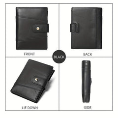 Leather Men's Wallet Large Capacity Cowhide Card Holder