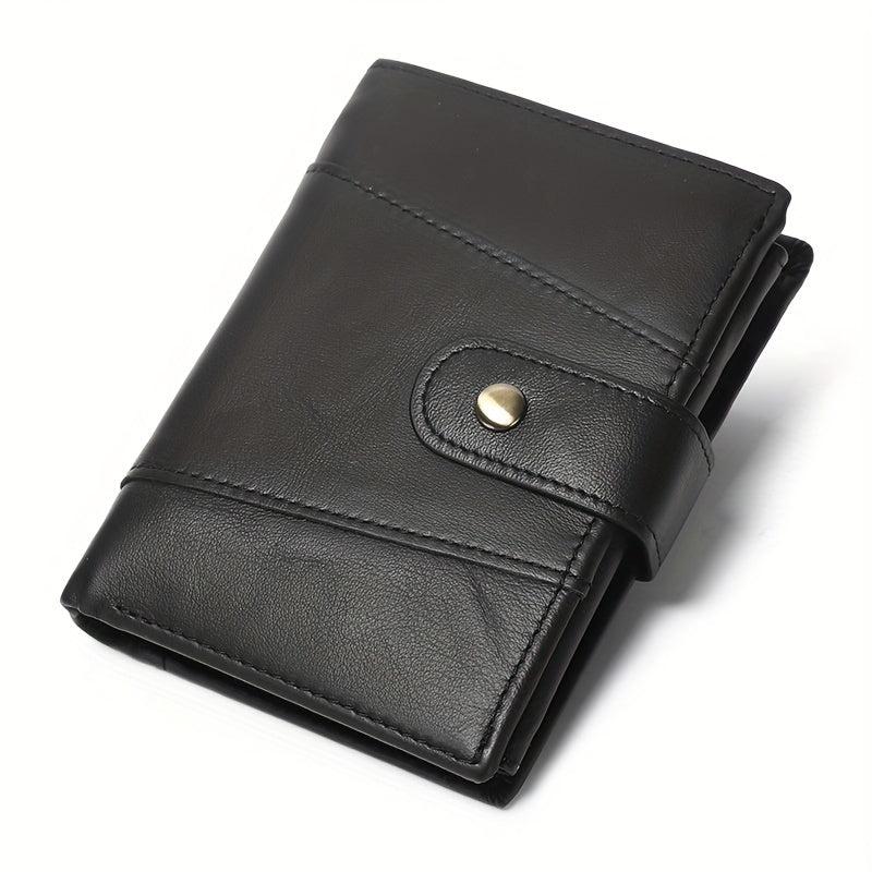 Leather Men's Wallet Large Capacity Cowhide Card Holder